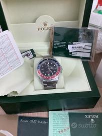Rolex GMT Pepsi Stick Dial 3186 NOS 