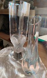 2 Vasi : cristallo Lalique & Baccarat