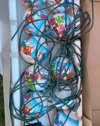 Palline natalizie dei puffi Vintage 