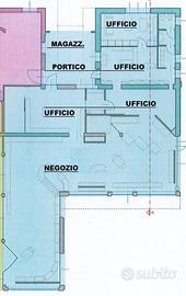 NEGOZIO FRONTE STRADA PLURI VETRINATO CON ACCESSO