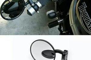 Specchietti barend tondi nero fine manubrio