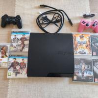 Lotto PS3 Slim 320GB PlayStation con 9 videogiochi