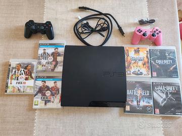 Lotto PS3 Slim 320GB PlayStation con 9 videogiochi