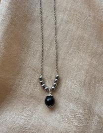 Collana perle su coccu kokku onice portafortuna