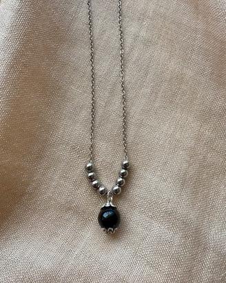 Collana perle su coccu kokku onice portafortuna