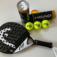 Racchetta Padel HEAD EVO SANYO + 3 Palline