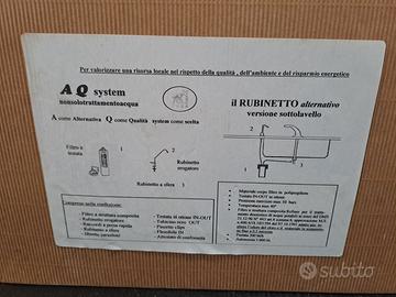 rubinetto per filtraggio acqua da lavello con filt