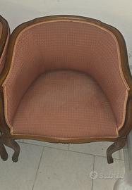 Coppia di Poltroncine d'Epoca / Stile Classico