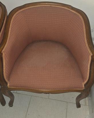 Coppia di Poltroncine d'Epoca / Stile Classico