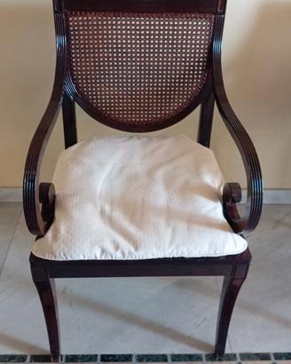 Poltroncine in vimini, stile viennese.