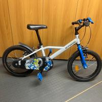 Bici 16" marca b-twin per bimbi 4-6 anni e casco