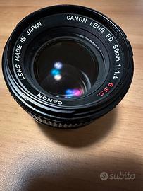 Obiettivo Canon FD 50mm f1.4 SSC