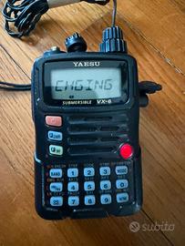 Yaesu vx-6e uhf vhf hf scanner radio portatile