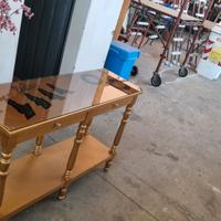 Tavolino Legno colore Oro 