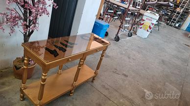 Tavolino Legno colore Oro 