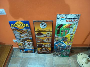 3 insegne di diverse epoche e tipologie 