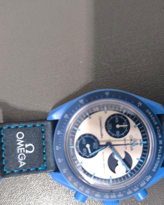 orologio omega search Moon blu