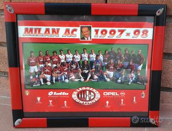 Milan 1997-98 cornice ufficiale in legno