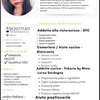 Adetta in ristorazione