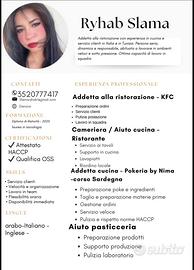 Adetta in ristorazione