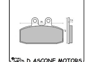 Coppia pastiglie freno organiche anteriori Honda B