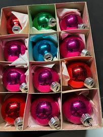 Palline albero di Natale vintage di vetro ⌀ 5 cm.