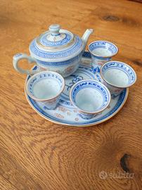 Servizio da sake in porcellana cinese vintage