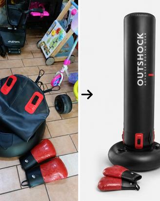 Sacco da Boxe autoportante con Guanti 