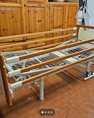 LETTO LETTINO CON ALZATA E SBARRE ANTICADUTA