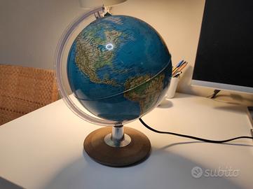 Lampada Mappamondo Vintage 