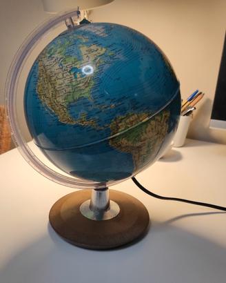 Lampada Mappamondo Vintage 
