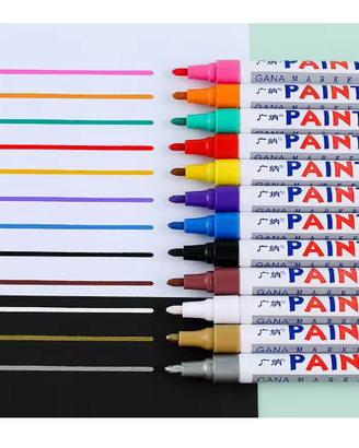 12 colori pennarelli a vernice indelebili