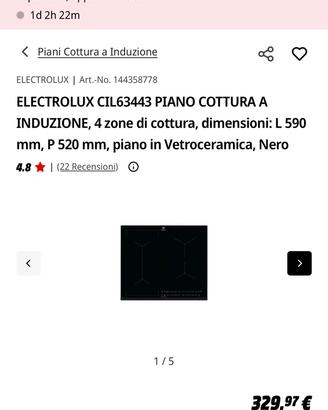 Piano induzione Electrolux