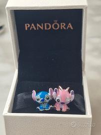 Charm Pandora Stitch Blu e Rosa Disney 