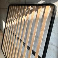 Rete letto matrimoniale doghe in legno 