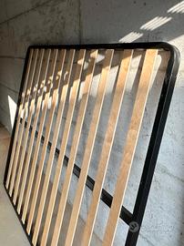 Rete letto matrimoniale doghe in legno 