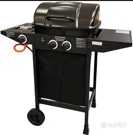 BARBECUE A GAS CON PIETRA LAVICA + FORNELLO