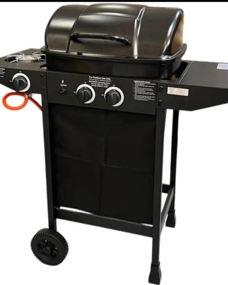 BARBECUE A GAS CON PIETRA LAVICA + FORNELLO