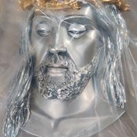 Quadro scultura Gesù Cristo in Argento anni '80