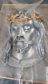 Quadro scultura Gesù Cristo in Argento anni '80