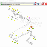 Leva cambio Yamaha R6 5EB181101000
