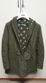 Parka ragazza taglia 12anni verde beneton