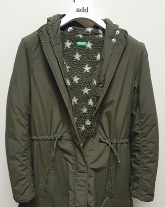 Parka ragazza taglia 12anni verde beneton