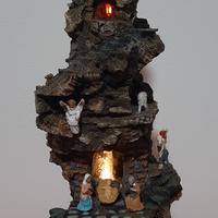 PRESEPE NAPOLETANO A CHIOCCIOLA 12X35 Cm