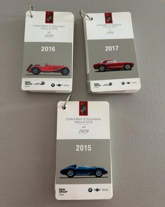 Concorso d’Eleganza Villa d’Este – 3 set completi