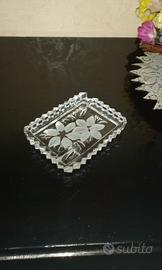 Portacenere pregio vetro vintage unico pezzo!