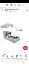 Letto con rete motorizzata 