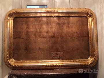 specchiera foglia oro e argento