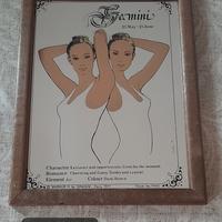 quadro a specchio vintage segno zodiacale 