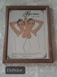 quadro a specchio vintage segno zodiacale 